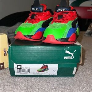 PUMA Kids RS-X Sneakers - Red, Green, Blue